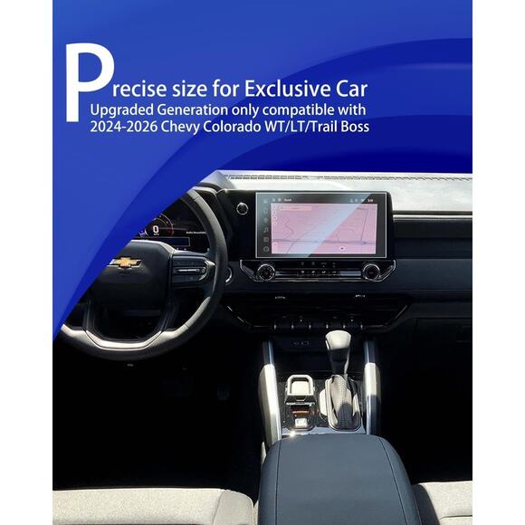 Only for 2025 2026 Chevy Colorado WT/LT/Trail Boss Screen Protector for 2025 202 - Picture 2 of 5